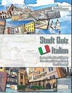 Stadt Quiz Italien - Buchspiel für 2 bis 20 Spieler - Wer erkennt Florenz, Mailand, Rom & Venedig?