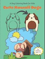 Cute Kawaii Dog Coloring book for Children