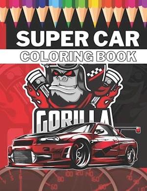 Super Car Coloring Book