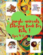 jungle animals Coloring Book For Kids