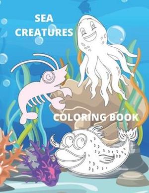 Sea Creatures Coloring Book