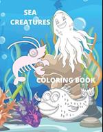 Sea Creatures Coloring Book