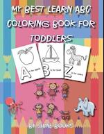 My Best Learn ABC Coloring Book for Toddlers