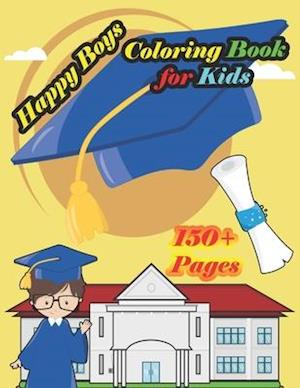 Happy Boys Coloring Book for Kids