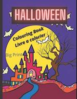 Halloween Big Print Colouring Book Livre à colorier