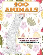 Mandala Coloring Book for Adults Flowers and Animals - 100 Animals