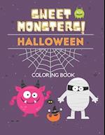 Sweet Monsters Halloween Coloring Book