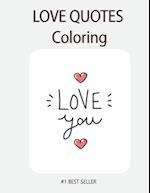 Love You Love quote coloring