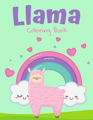 Llama Coloring Book