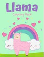 Llama Coloring Book