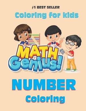 Math Genius Number Coloring book for kids