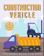 Construction Vehicle Coloring Book