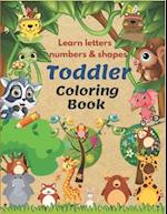learn Letters Numbers &Shapes Toddler coloring Book