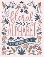 Floral alphabet coloring book