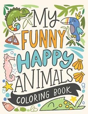 My funny happy animals coloring book