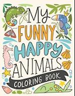 My funny happy animals coloring book