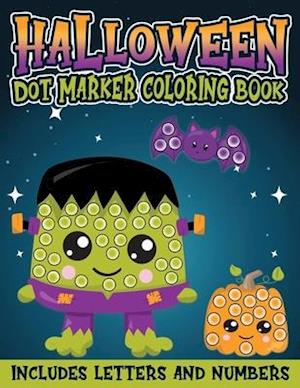 Halloween Dot Marker Coloring Book Includes Letters and Numbers