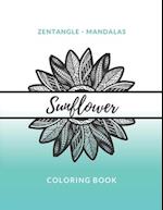 Zentangle Mandalas Sunflower Coloring Book