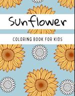 Sunflower Coloring Book For Kids