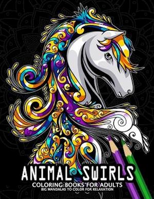 Animal Swirls Coloring Books for Adults