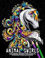 Animal Swirls Coloring Books for Adults