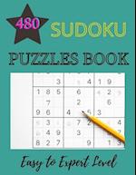 480 Sudoku Puzzles Book - Easy To Expert Level