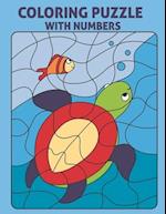 Coloring Puzzle With Numbers : Color By Number For Kids - Sea Life - Jungle Animals - Flowers 