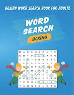 Boxing Word Search Book For Adults