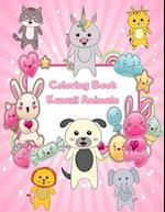 Coloring Book Kawaii Animals: 30 Kawaii Coloring Pages with Cute Chibi Baby Animals for Kids - Great Kawaii Gift for Children 