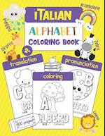 Italian Alphabet Coloring Book