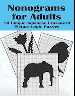 Nonograms for Adults: 80 Challenging Japanese Crossword Picture Logic Puzzles, Griddlers, Picross, Hanjie 