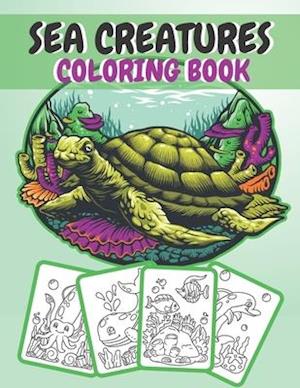 Sea Creatures Coloring Book