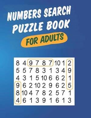 Numbers Search Puzzle Book For Adults