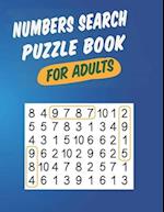 Numbers Search Puzzle Book For Adults