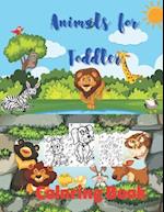 Animals for Toddler Coloring Book
