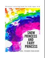 Princess coloring book for kids ages 4-8