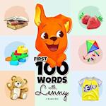 First 100 Words with Lenny: A Marvelous Guide for Children to Learn Their First 100 Words (Beginning to Speak, Educational Foundation, Learning Langua