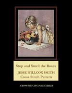 Stop and Smell the Roses : Jesse Willcox Smith Cross Stitch Pattern 