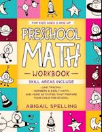 Preschool Math Workbook for Kids Ages 3 and Up