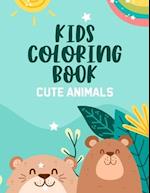 Kids Coloring Book Cute Animals