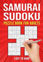 Samurai Sudoku Puzzle Books for Adults: Japanese Math Puzzle Logic Book | Easy to Hard | 90 Puzzles 