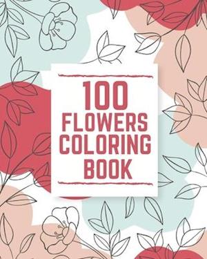 100 Flowers Coloring Book