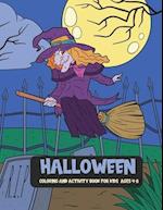 Halloween Coloring & Activity Book for Kids Ages 4-8