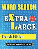 WORD SEARCH Extra Large - French Edition