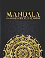 Mandala Coloring Book For Adult Relaxation