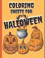 Coloring Sheet For Halloween