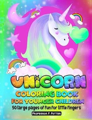 Unicorn coloring book for younger children
