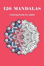 120 MANDALAS coloring book for adults