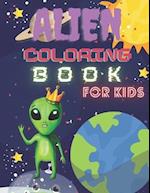 Alien coloring book for kids