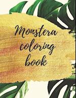 Monstera coloring book